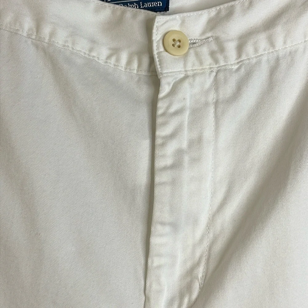 Ralph Lauren Boys Straight Leg White Chinos Size 20 #63